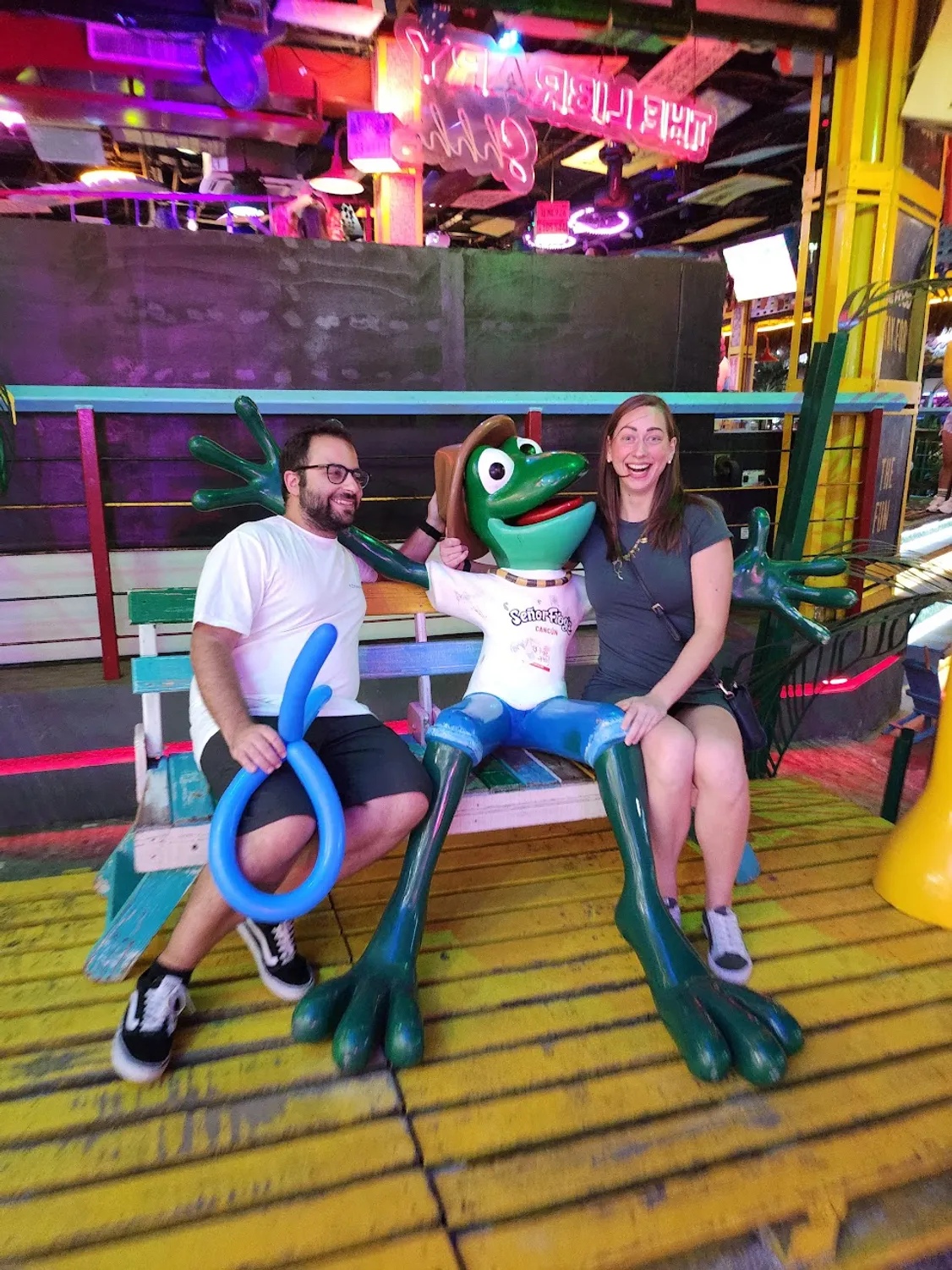 Samaya team hanging out with Senor Frog in Cancun at our offsite