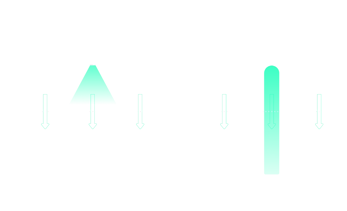 A diagram showing the difference between prompting and training.